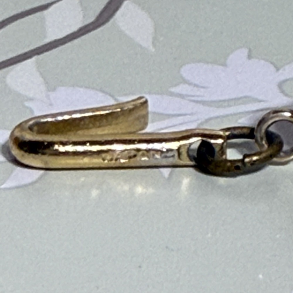 VTG Necklace Multi-Strand Signed JAPAN Gold Tone Faux Pearl Shepherd Hook Estate - Picture 10 of 12